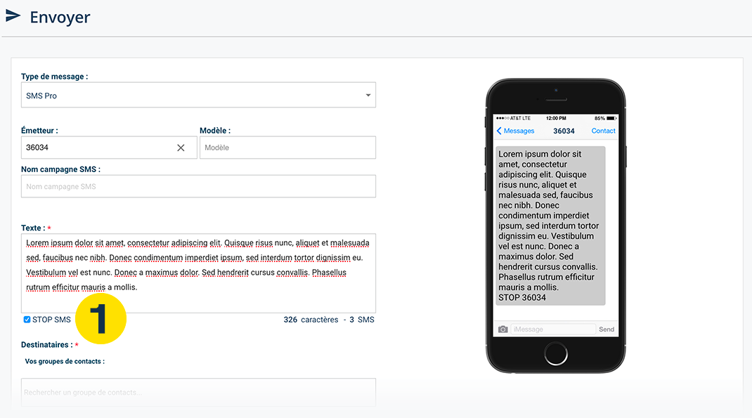 STOP SMS: Way to unsubscribe to SMS campaigns