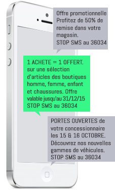 exemples de messages SMS low-cost