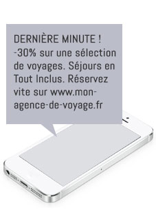 Publiclté SMS for the tourist sector