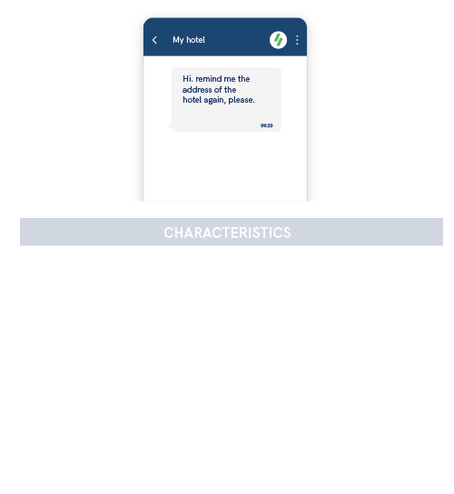 characteristics of WhatsApp chat messages