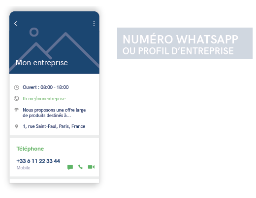 WhatsApp company profile