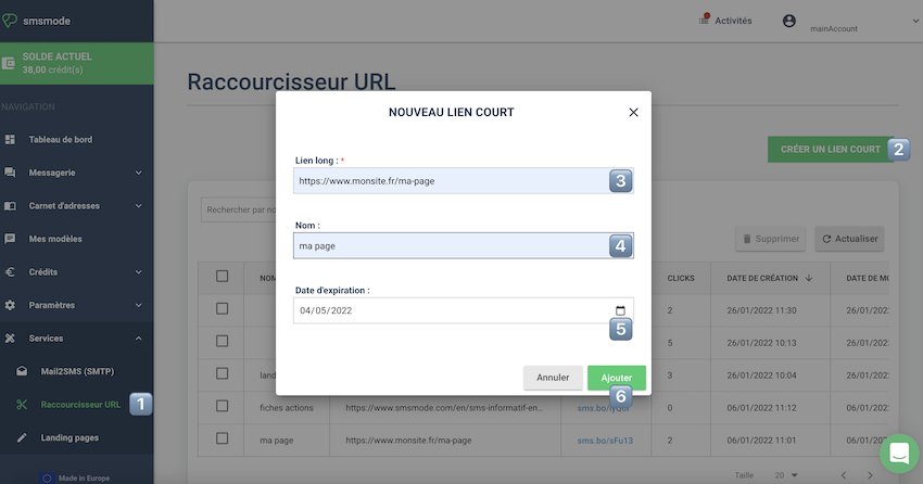 raccourcisseur de lien