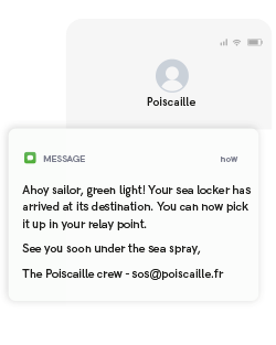 Poiscaille SMS customer relations