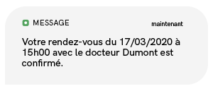 exemple sms rappel de rendez-vous