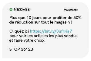 exemple sms soldes