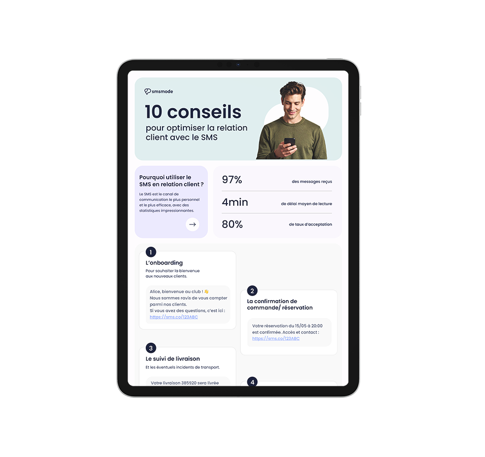 Check-list conseil relation client SMS