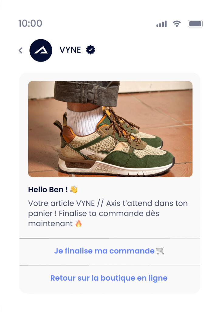 Exemple RCS prêt-à-porter jouant sur l'émotion